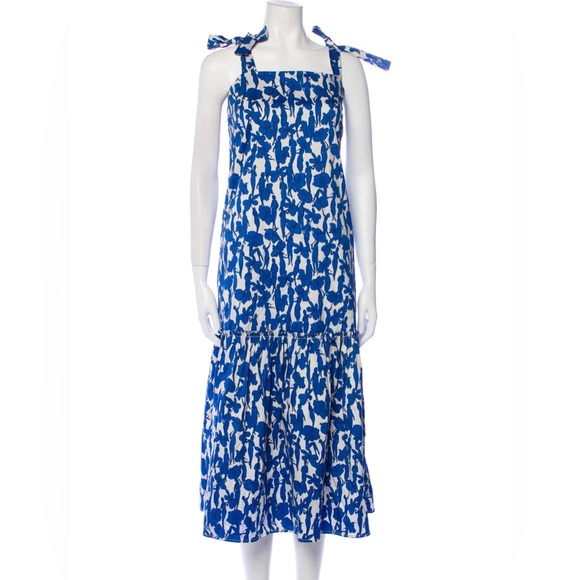 Tory Burch DROP WAIST TIE-SHOULDER DRESS - Picture 2 of 5